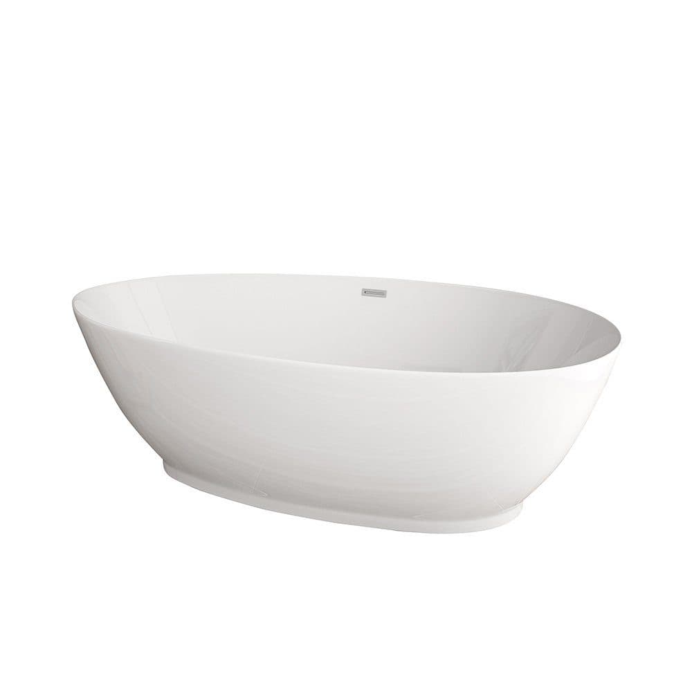 HOME DELUXE Freistehende Badewanne DELIA Weiß Acryl - Bild 2