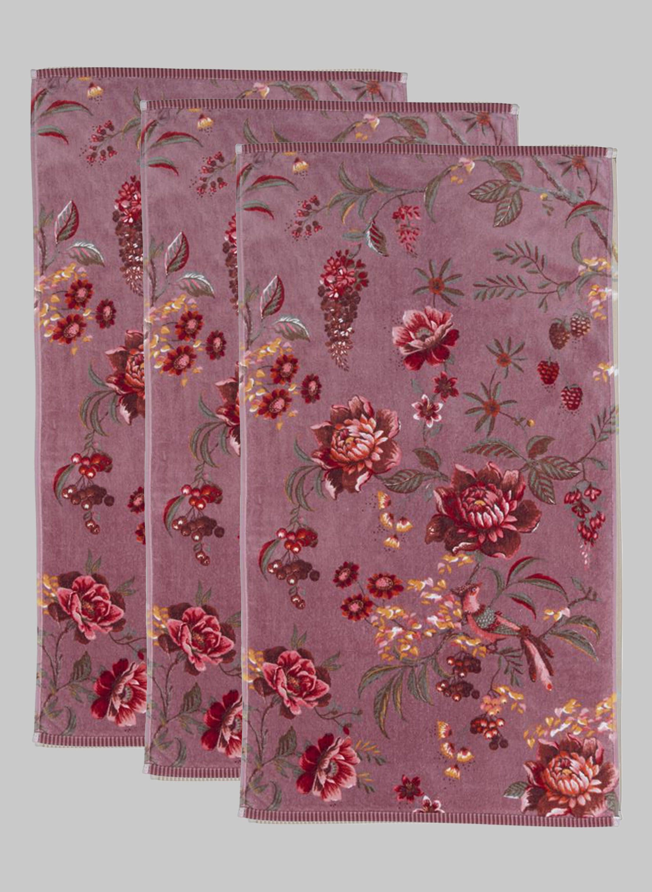 PiP Studio Gästehandtücher 3er-Set Secret Garden Rosa - Bild 2