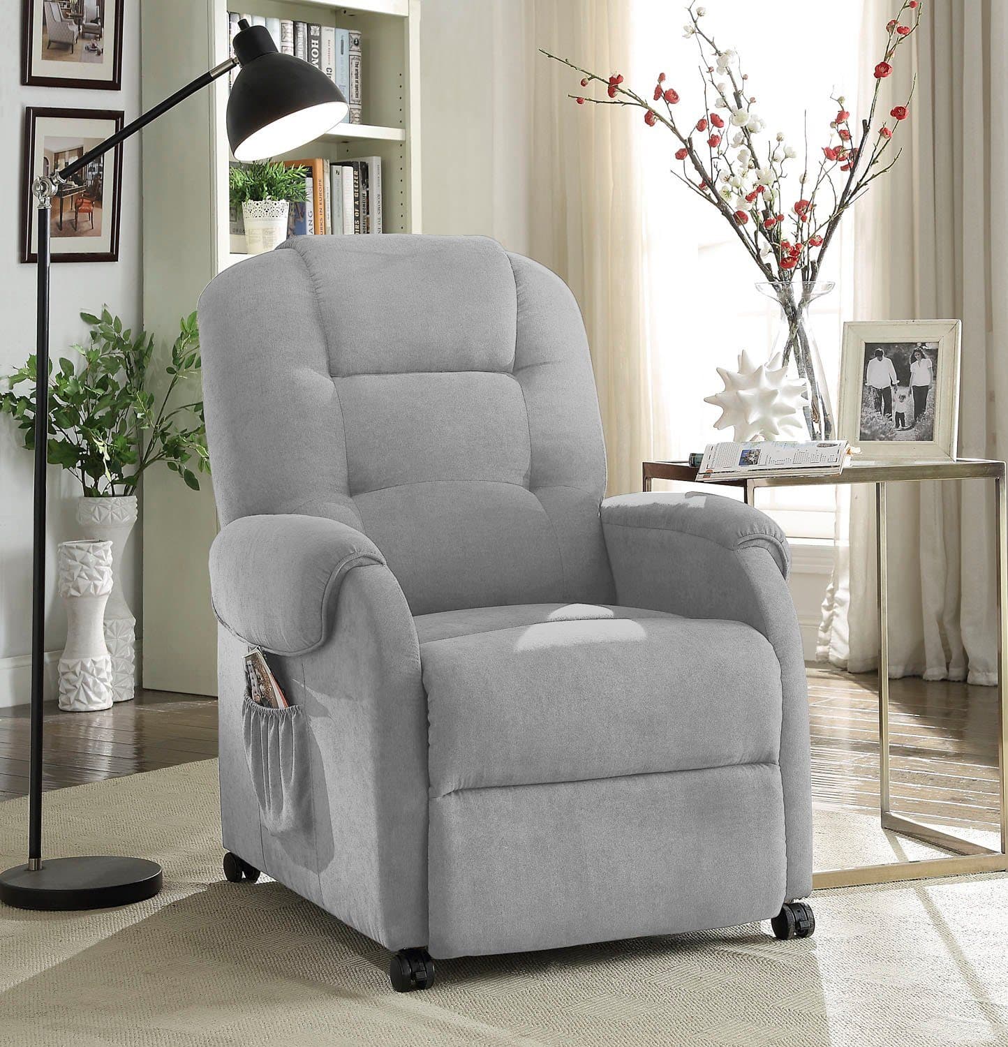 ATLANTIC HOME COLLECTION Relaxsessel Tobi Grau mit Relaxfunktion - Bild 2