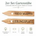 BOLTZE Rankhilfe Pflanzstab 2er-Set Kiefernholz Natur Bild 2