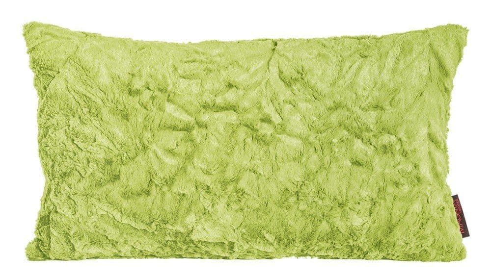 SCHÖNER LEBEN. Fellkissen Kuschelkissen Dekokissen Fluffy apfelgrün 30x50cm