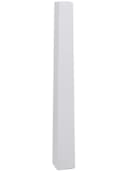 VIVANNO Bodenwindlicht Fiberglas OBELISK Säule Weiß Matt Bild 2