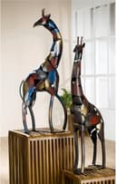Gilde Tierfigur Giraffe Melman Metall Deko bunt Bild 2