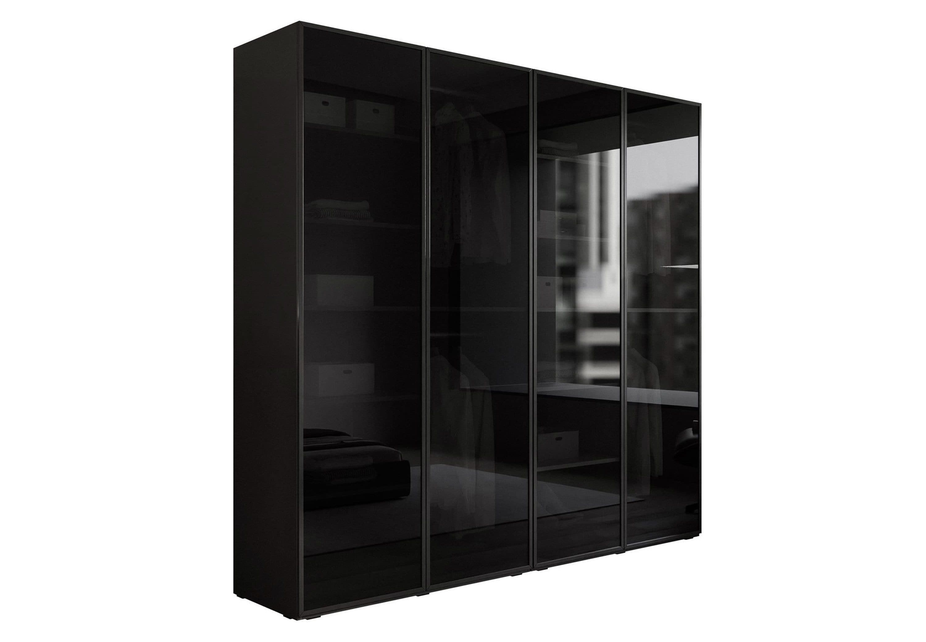 Lookway Kleiderschrank SANDBOX MODERN 200 Schwarzgrau Glas - Bild 2