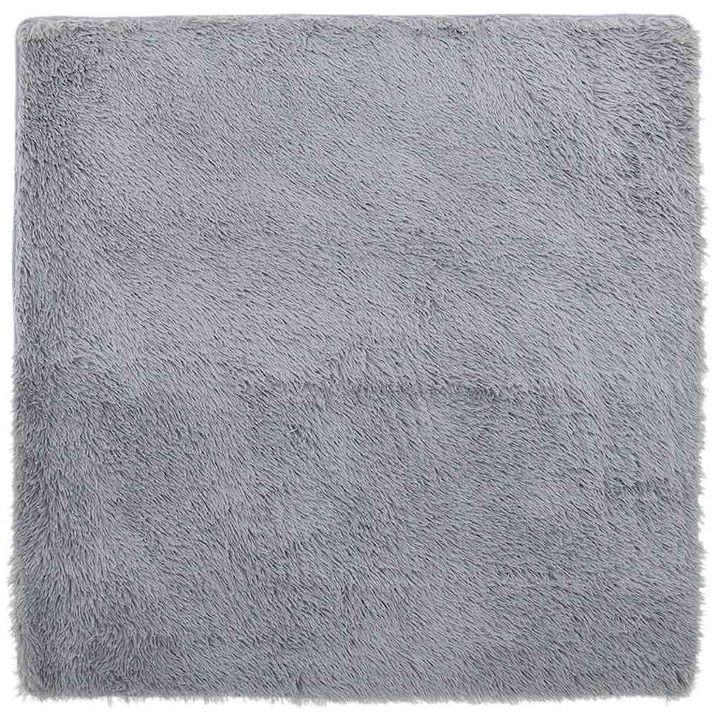 vidaXL Teppich Shaggy Hochflor NAVARRA Hellgrau 120x120 cm - Bild 2