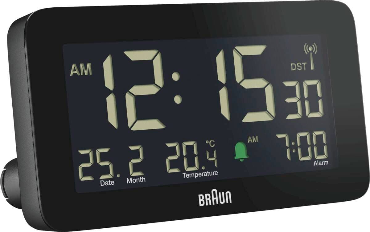 Braun BC10B Funkwecker Schwarz - Atomuhr-Synchronisation & Snooze-Funktion - Bild 2