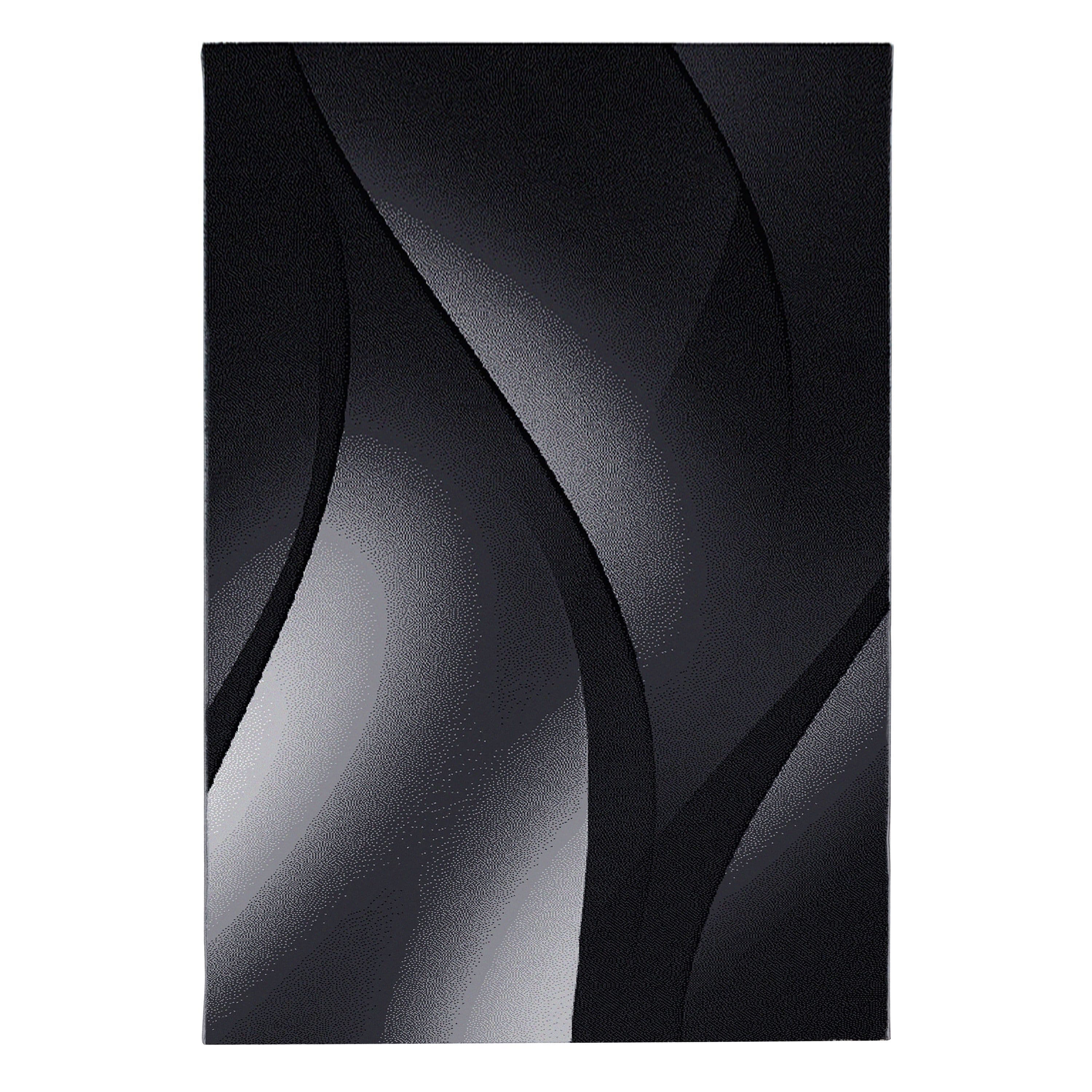 Teppium Teppich Ombre Design Schwarz Modern Kurzflor - Bild 2