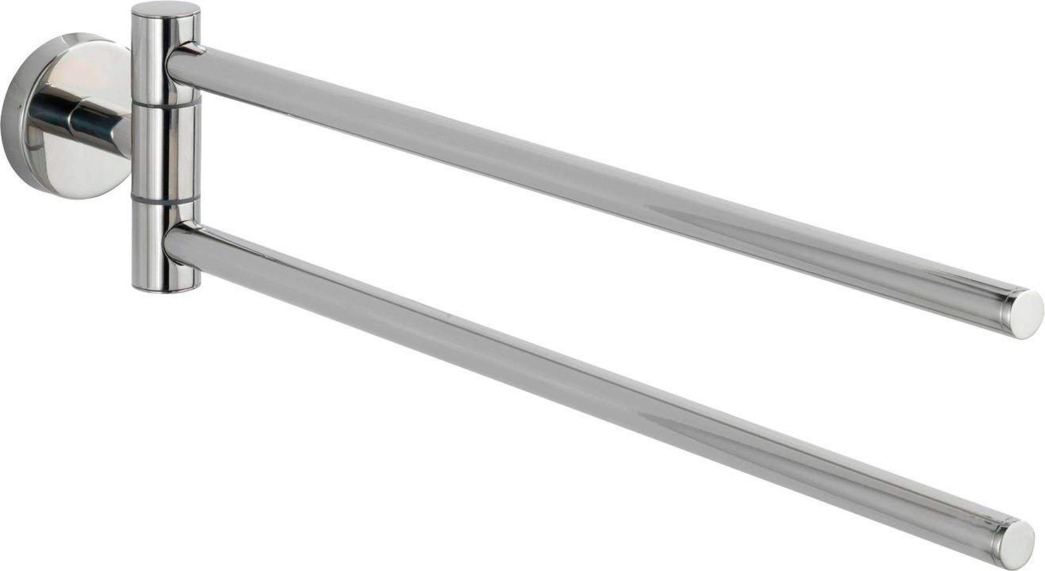 WENKO Handtuchhalter Bosio 2 Stangen Edelstahl Silber - Bild 2