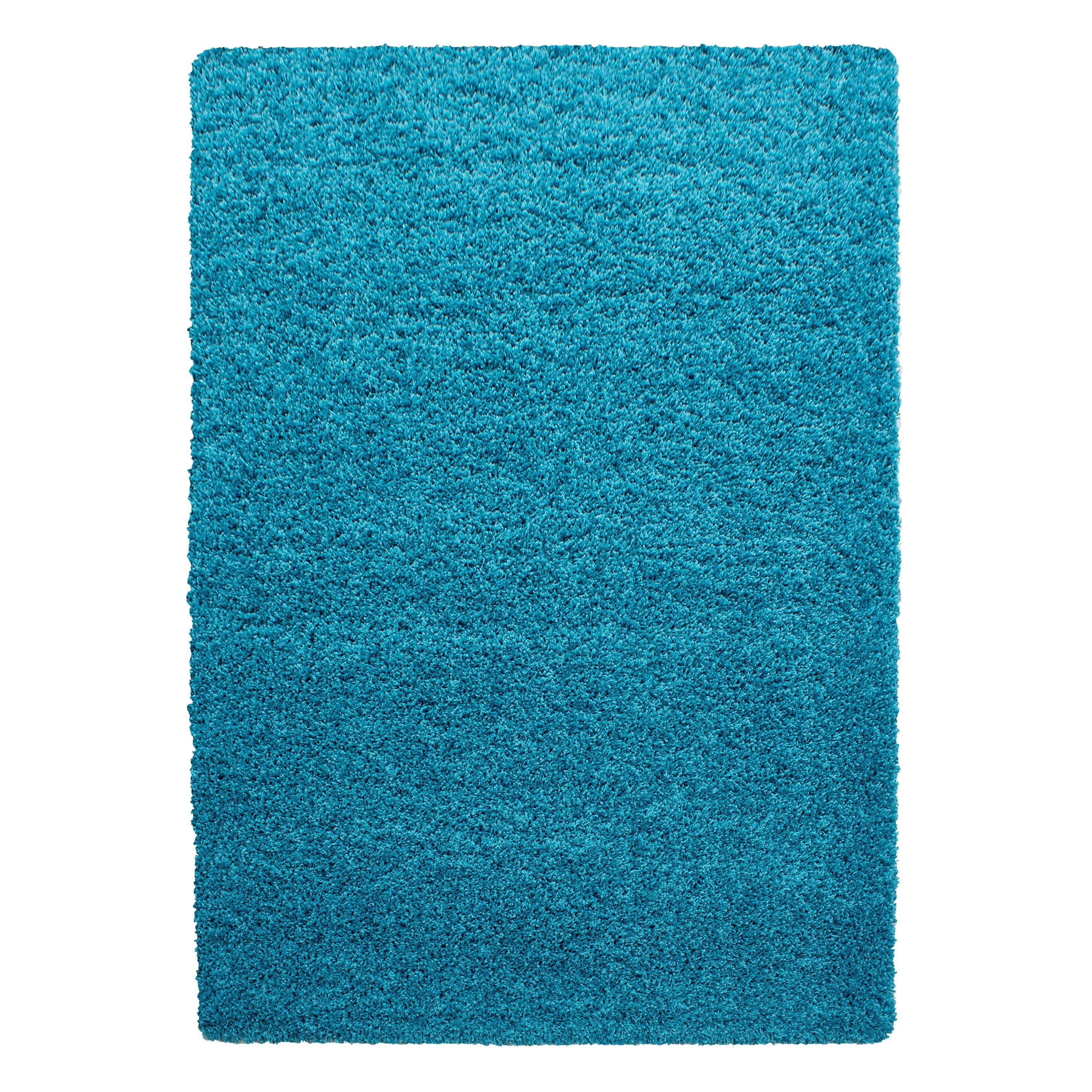 Teppium Teppich Unicolor Einfarbig Türkis Blau 30 mm - Bild 2
