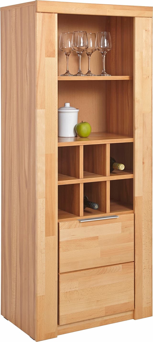 Home Affaire Vitrine Braun Symmetrische Aufteilung