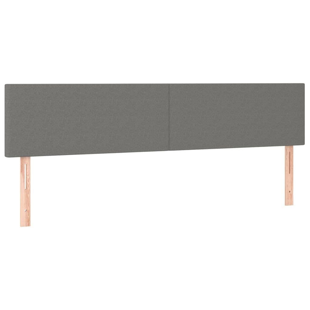 vidaXL Bett Kopfteil Dunkelgrau Stoff Höhenverstellbar - Bild 2