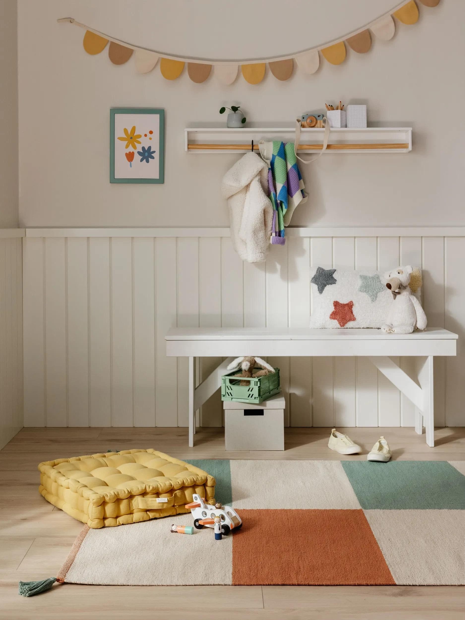 benuta Kinderteppich Anton Ethno-Style Bunt/Grün Baumwolle - Bild 2