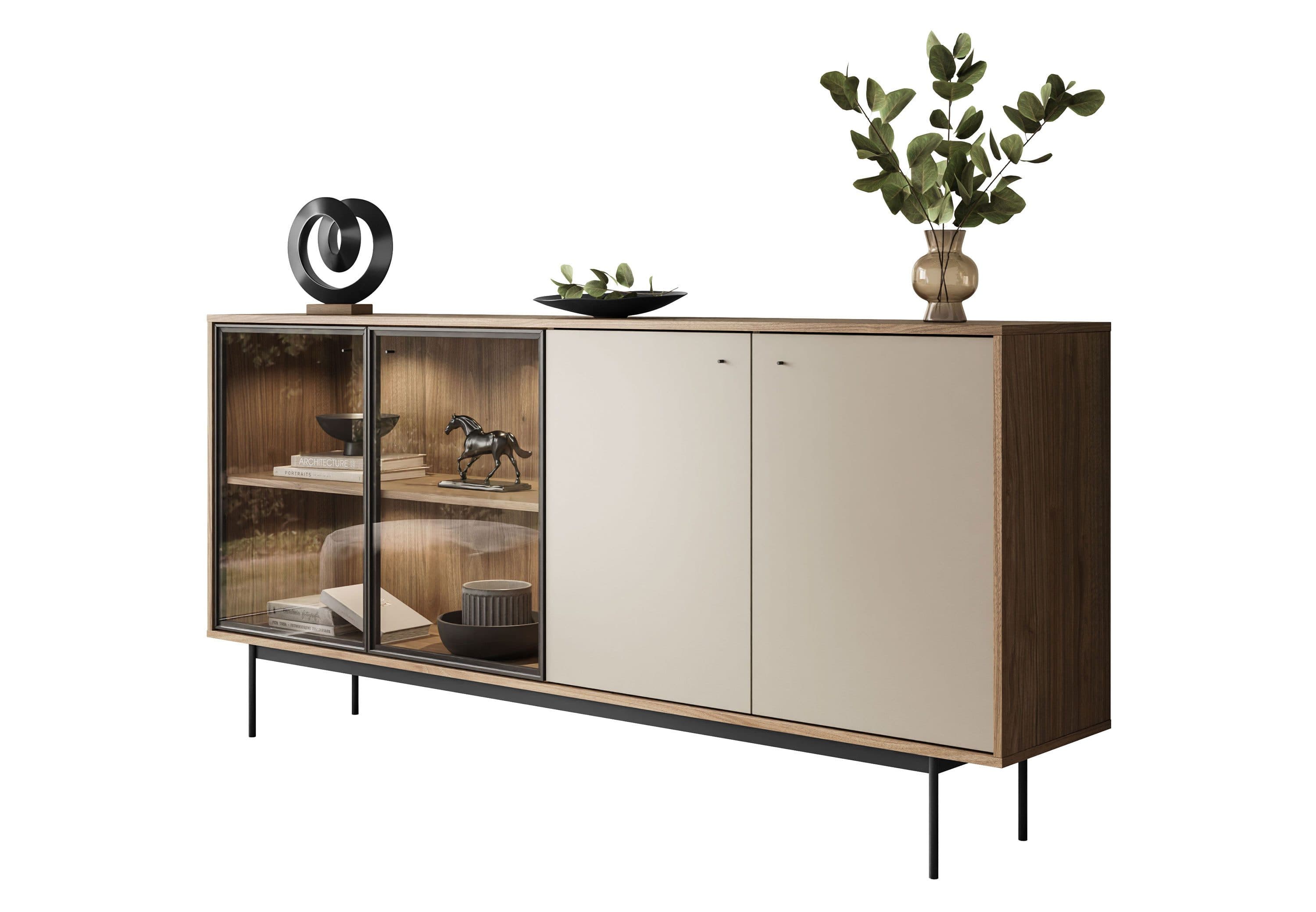 Lookway Kommode ISA 4D Sideboard mit LED-Beleuchtung - Bild 2