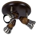 GLOBO LIGHTING Deckenleuchte Rustikal Holz Messing E14 Bild 1
