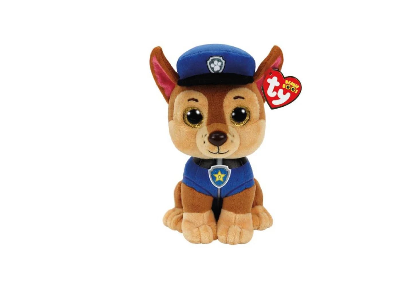 Ty Paw Patrol Chase Plüschfigur 15 cm mit Glubschaugen