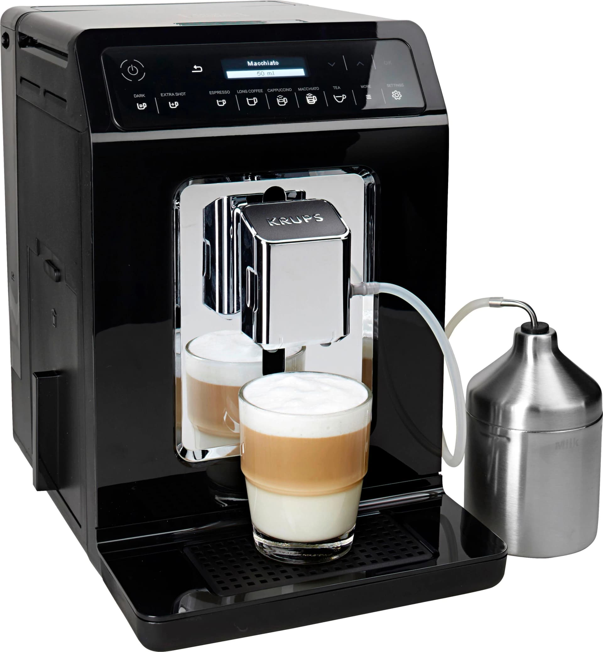 KRUPS Kaffeevollautomat EA8918 Evidence schwarz