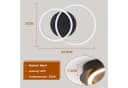 ZMH LED Deckenleuchte 2 Ringe Modern Runde Deckenlampe 24W 3000K Warmweiß Bild 3