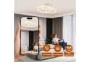 ZMH LED Deckenleuchte 2 Ringe Modern 24W 3000K Schwarz Bild 5