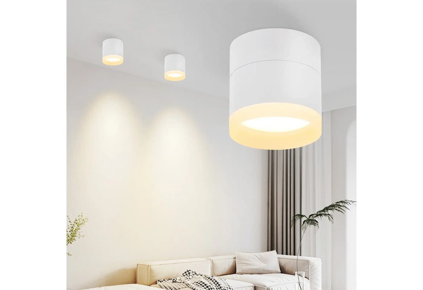 ZMH LED Deckenstrahler GX53 Warmweiß 5W Metall - Bild 2