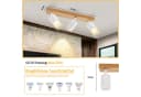 ZMH LED Deckenstrahler GU10 Holz-Acryl 350° Drehbar Weiß Bild 1