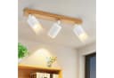 ZMH LED Deckenstrahler GU10 Holz-Acryl 350° Drehbar Weiß Bild 2