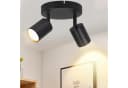ZMH Deckenstrahler 2 Flammig Rund Deckenlampe 330° Schwarz Bild 2