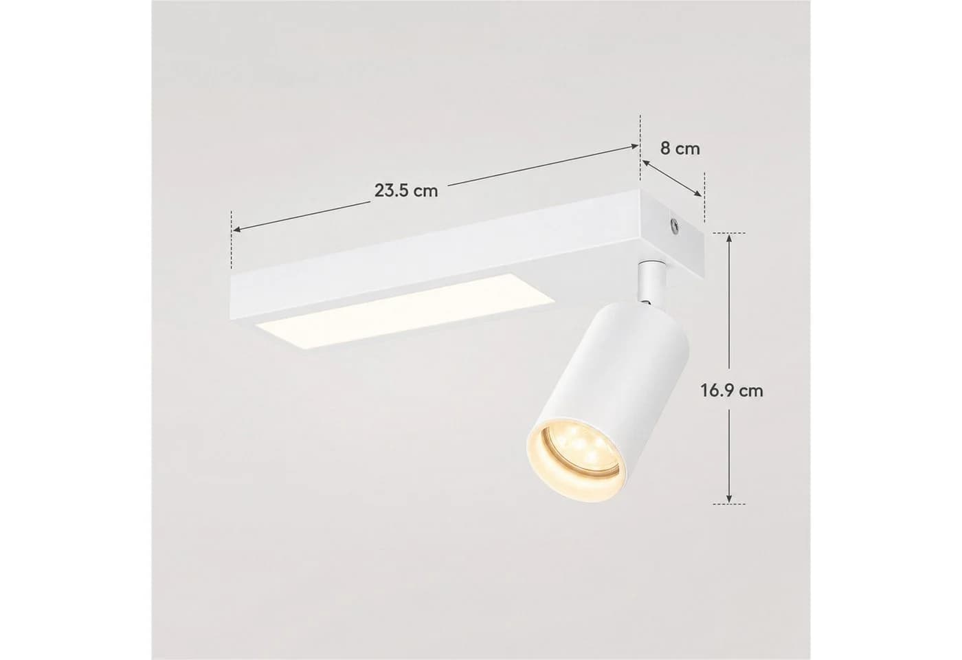 Nettlife Deckenstrahler 1/2/3/4 Flammig GU10 LED Warmweiß Schwenkbar Metall - Bild 3
