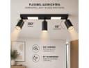 Nettlife Deckenstrahler 1/2/3/4 Flammig GU10 LED Warmweiß Schwenkbar Metall Bild 1
