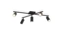 Nettlife Deckenstrahler Schwarz 5 flammig GU10 modern Schwenkbar Bild 2