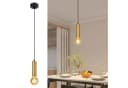 Nettlife Hängeleuchte Gold E27 Industrial Pendelleuchte Höhenverstellbar Bild 2