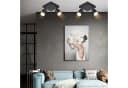 Nettlife Deckenstrahler Schwarz GU10 Modern 2-flammig Schwenkbar Bild 1