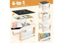 COSTWAY Kindersitzgruppe 3-tlg. Holz mit Aufbewahrungsboxen & Bücherregalen Bild 1