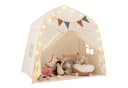 COSTWAY Spielzelt Kinder Spielhaus Boho-Stil 157x98x148cm Bild 2