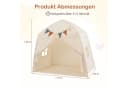 COSTWAY Spielzelt Kinder Spielhaus Boho-Stil 157x98x148cm Bild 4