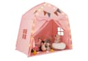 COSTWAY Spielzelt Kinder Spielhaus Rosa Boho-Stil 157x98x148cm Bild 2