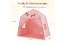 COSTWAY Spielzelt Kinder Spielhaus Rosa Boho-Stil 157x98x148cm Bild 4