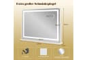 COSTWAY Schminkspiegel mit 10X Vergrößerung, 3 Lichtfarben & Touch-Steuerung, 360° drehbar Bild 5
