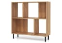 COSTWAY Bücherregal 4 Fächer Würfelregal 2 Ebenen 90x30x90cm Bild 2