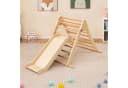 COSTWAY Klettergerüst Kletterdreieck mit Rutsche Holz klappbar Bild 5