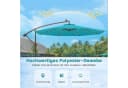 COSTWAY Sonnenschirm 300 cm rund mit Solar-LED-Beleuchtung und Ständer Bild 4