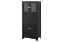 COSTWAY Badschrank mit Schublade, verstellbarem Regal, weiß 128cm Bild 2