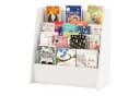 KOMFOTTEU Bücherregal Hängefächerregal Kinderregal 4 Ablagefächer Weiß Bild 2