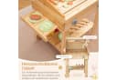 KOMFOTTEU Kinder-Grill Spielset mit Zubehör Natur Bild 3