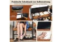 COSTWAY Kleiderständer mit Schuhbank 12 Haken Bild 3