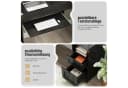 COSTWAY Eckschreibtisch L-Form mit Ladestation, Schrank & 2 Schubladen Bild 5