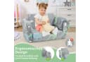 COSTWAY Kindersessel 2-in-1 Klappsofa mit Decke grau Bild 4