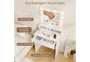 COSTWAY Schminktisch mit Spiegel, LED-Beleuchtung und Ladestation Bild 3