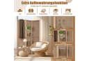 COSTWAY Raumteiler 170x121cm 3-tlg. Beige Bild 3