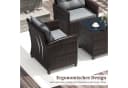 COSTWAY Gartenlounge-Set 3-tlg. Rattan Bild 3