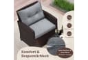COSTWAY Gartenlounge-Set 3-tlg. Rattan Bild 4